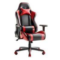 Gaming chair isolated on isolated transparent background png