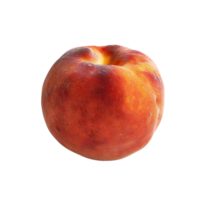 Peach fruit on isolated transparent background png