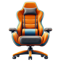 Gaming chair isolated on isolated transparent background png