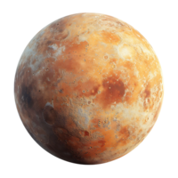 Mercury planet on isolated transparent background png