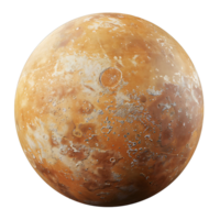 Mercury planet on isolated transparent background png