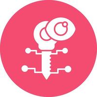 Key Multi Color Circle Icon vector