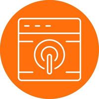 Browser Multi Color Circle Icon vector