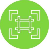 Grid Multi Color Circle Icon vector