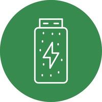 Battery Status Multi Color Circle Icon vector