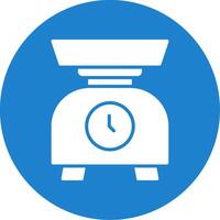 Kitchen Scale Multi Color Circle Icon vector