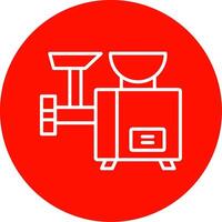 Meat Grinder Multi Color Circle Icon vector