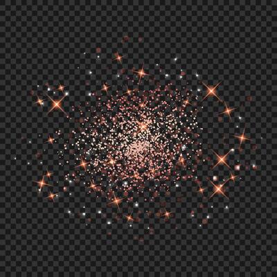 Red glittering backdrop on a dark background