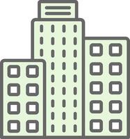 Building Fillay Icon Design vector