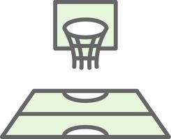 Sports Hall Fillay Icon Design vector