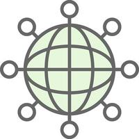 Internet Fillay Icon Design vector
