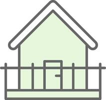 Pavilion Fillay Icon Design vector