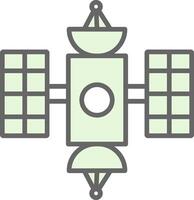 Hubble Space Telescope Fillay Icon Design vector