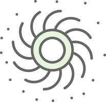 Black Hole Fillay Icon Design vector