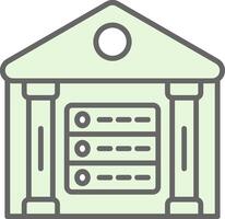 Data Warehouse Fillay Icon Design vector