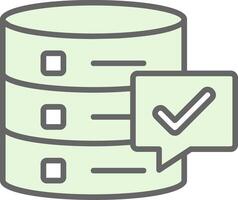 Data Quality Fillay Icon Design vector