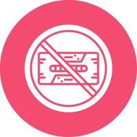 Prohibited Sign Multi Color Circle Icon vector