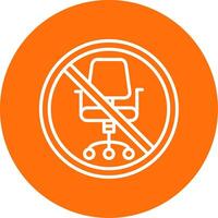 Prohibited Sign Multi Color Circle Icon vector