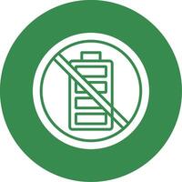 Prohibited Sign Multi Color Circle Icon vector