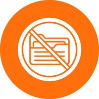 Prohibited Sign Multi Color Circle Icon vector