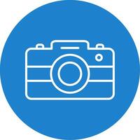 Photo Camera Multi Color Circle Icon vector