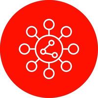 Share Multi Color Circle Icon vector