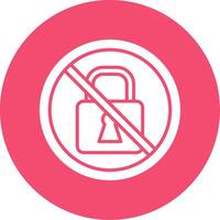 Prohibited Sign Multi Color Circle Icon vector