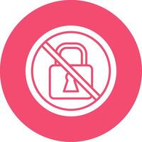 Prohibited Sign Multi Color Circle Icon vector