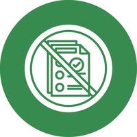 Prohibited Sign Multi Color Circle Icon vector