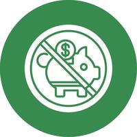 Prohibited Sign Multi Color Circle Icon vector