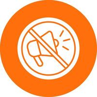 Prohibited Sign Multi Color Circle Icon vector