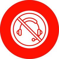 Prohibited Sign Multi Color Circle Icon vector