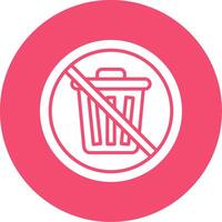 Prohibited Sign Multi Color Circle Icon vector