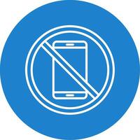 Prohibited Sign Multi Color Circle Icon vector