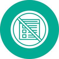 Prohibited Sign Multi Color Circle Icon vector