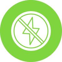 Prohibited Sign Multi Color Circle Icon vector