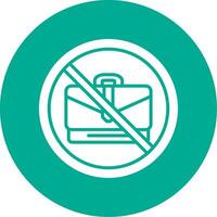 Prohibited Sign Multi Color Circle Icon vector