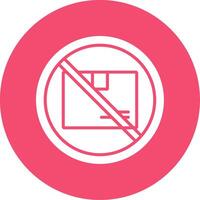 Prohibited Sign Multi Color Circle Icon vector