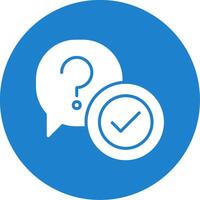 Question Multi Color Circle Icon vector