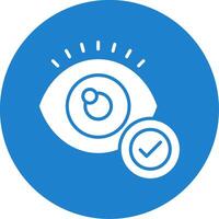 Eye Multi Color Circle Icon vector