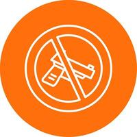 No Gun Multi Color Circle Icon vector