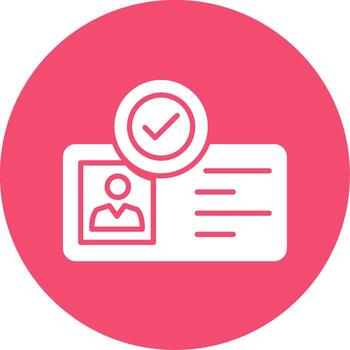 Identity Multi Color Circle Icon vector