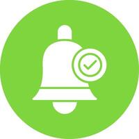 Bell Multi Color Circle Icon vector