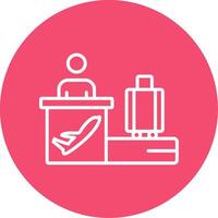 Airport Multi Color Circle Icon vector