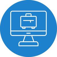 Computer Multi Color Circle Icon vector
