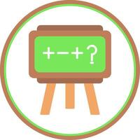 Theory Flat Circle Icon vector