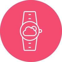 Weather Multi Color Circle Icon vector