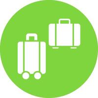 Suitcases Multi Color Circle Icon vector