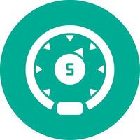 Gauge Multi Color Circle Icon vector