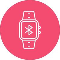 Bluetooth Multi Color Circle Icon vector